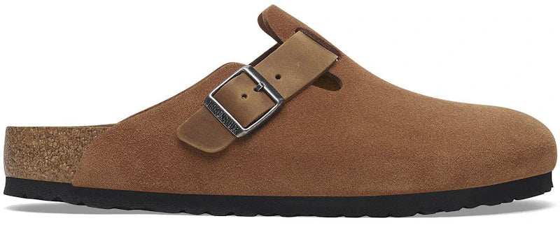 Birkenstock Boston Mixed Leather Cognac