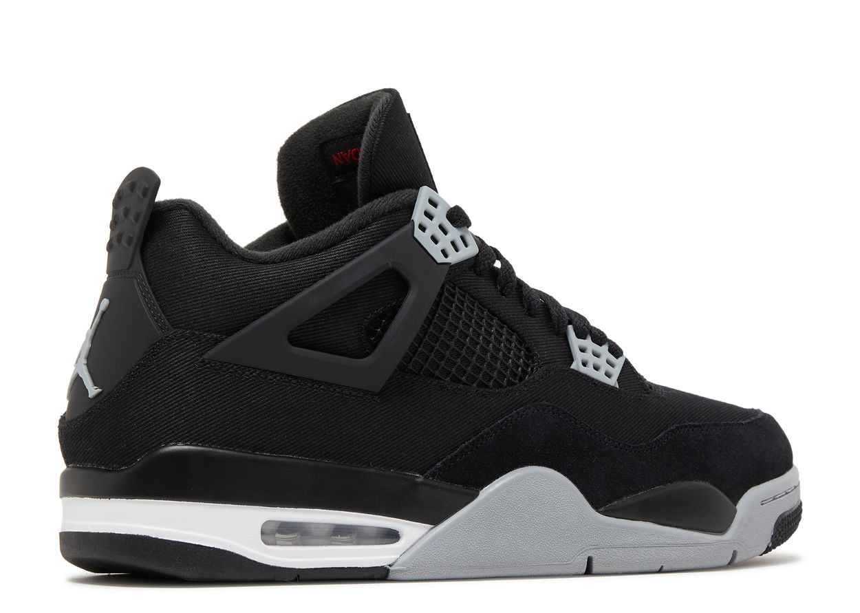 Nike Air Jordan 4 Black Canvas