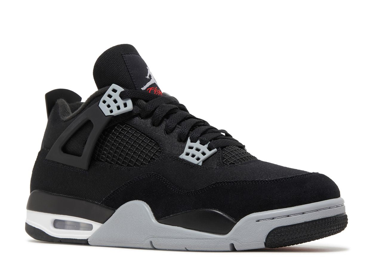 Nike Air Jordan 4 Black Canvas