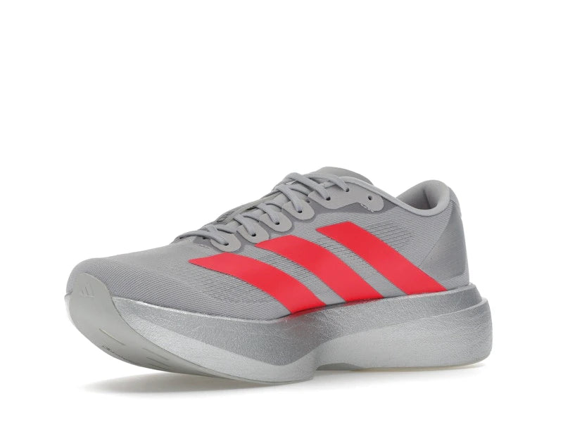 adidas Adizero Evo SL Silver Metallic Lucid Red