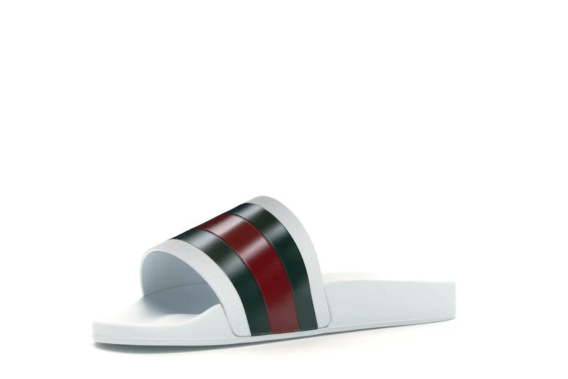 Gucci Pursuit Pool Slides White