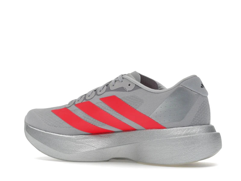 adidas Adizero Evo SL Silver Metallic Lucid Red